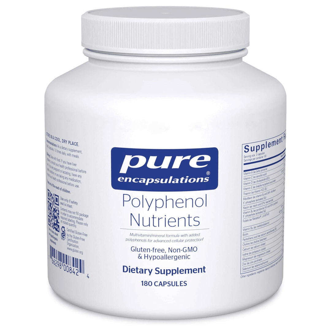 Pure Encapsulations Polyphenol Nutrients Multivitamin Mineral Support 180 Caps - POWER FIT SHOP — Powering Preparedness, Health &amp; Home