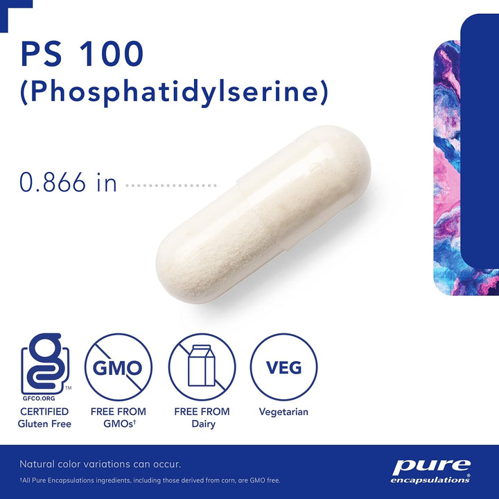 Pure Encapsulations PS 100 Capsules Supports Brain Memory Focus 120 Capsules - POWER FIT SHOP — Powering Preparedness, Health &amp; Home
