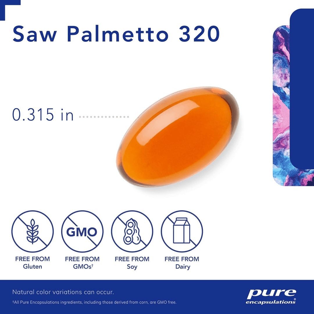 Pure Encapsulations Saw Palmetto 320mg For Metabolism Urinary Support 240 Caps - POWER FIT SHOP — Powering Preparedness, Health &amp; Home