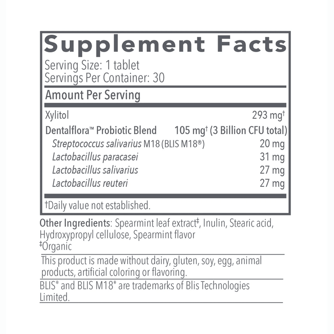 Biocidin Botanical Formulas Dentalflora Daily Oral Probiotic 30 Mint Capsules - POWER FIT SHOP — Powering Preparedness, Health &amp; Home