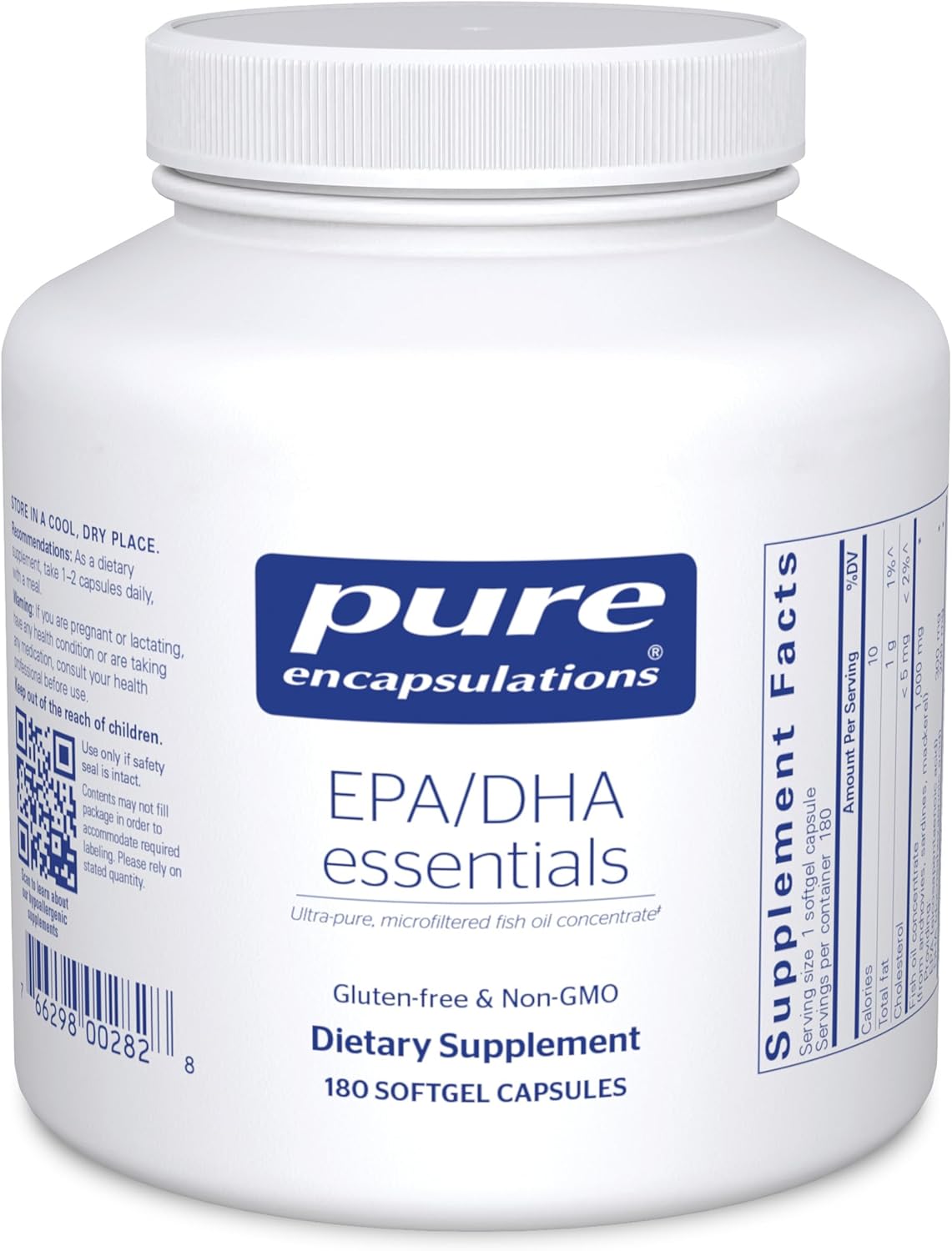 Pure Encapsulations EPA DHA Essentials Omega 3 for Heart Brain Wellness 180 Caps - POWER FIT SHOP — Powering Preparedness, Health & Home