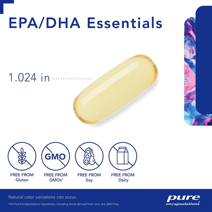 Pure Encapsulations EPA DHA Essentials Omega 3 for Heart Brain Wellness 180 Caps - POWER FIT SHOP — Powering Preparedness, Health &amp; Home