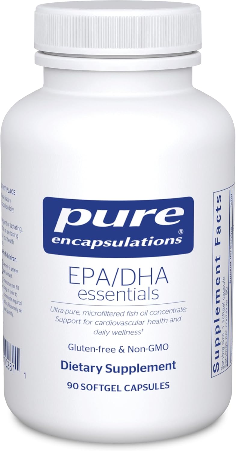 Pure Encapsulations EPA DHA Essentials Omega 3 for Heart Brain Wellness 90 Caps - POWER FIT SHOP — Powering Preparedness, Health & Home