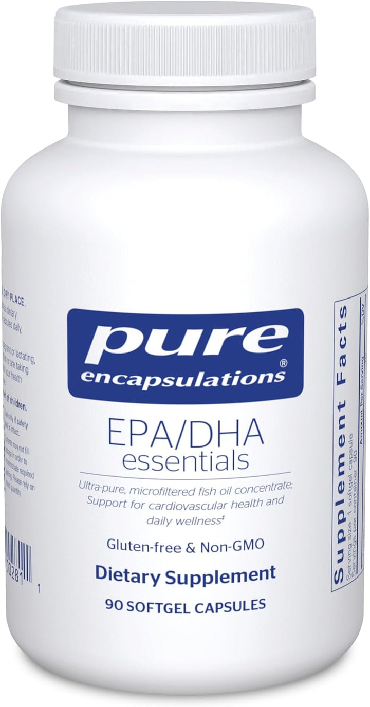 Pure Encapsulations EPA DHA Essentials Omega 3 for Heart Brain Wellness 90 Caps - POWER FIT SHOP — Powering Preparedness, Health &amp; Home