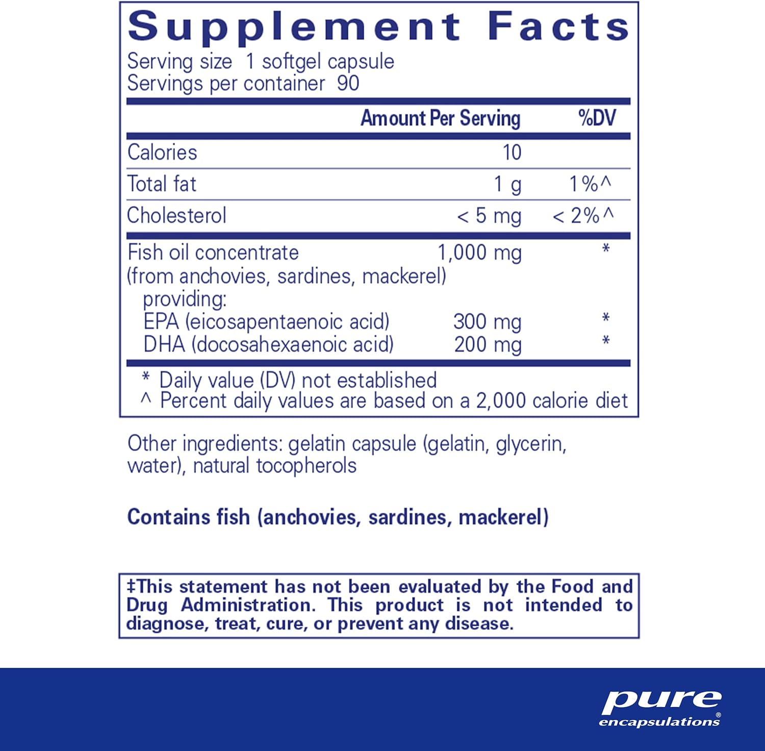Pure Encapsulations EPA DHA Essentials Omega 3 for Heart Brain Wellness 90 Caps - POWER FIT SHOP — Powering Preparedness, Health & Home
