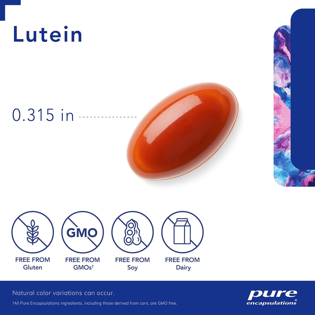 Pure Encapsulations Lutein 20 mg For Eye Vision Antioxidant Support 120 Capsules - POWER FIT SHOP — Powering Preparedness, Health &amp; Home