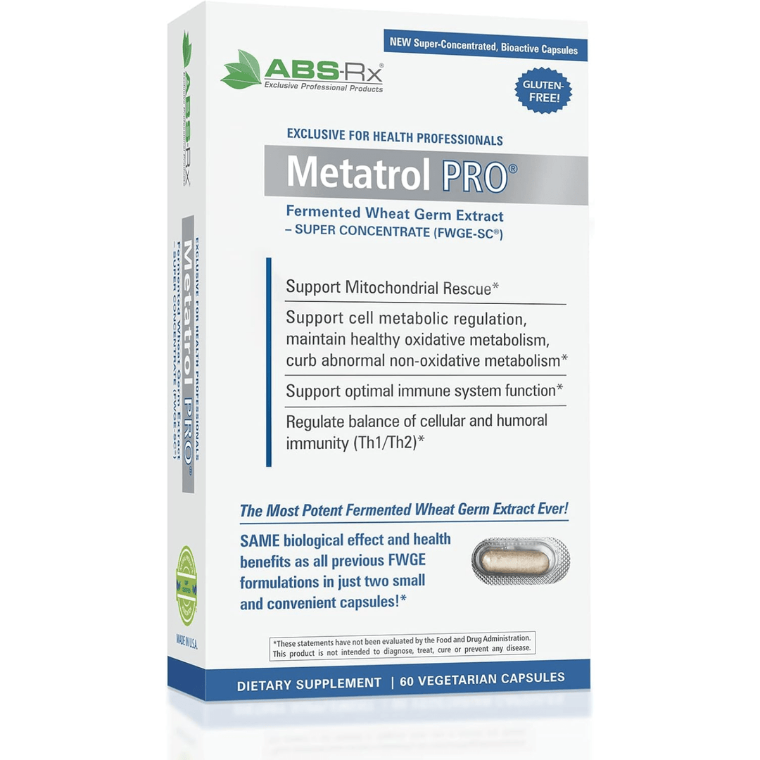 American Biosciences Metatrol Pro fermented wheat germ extract capsules, immune system support dietary supplement, 60 caps.