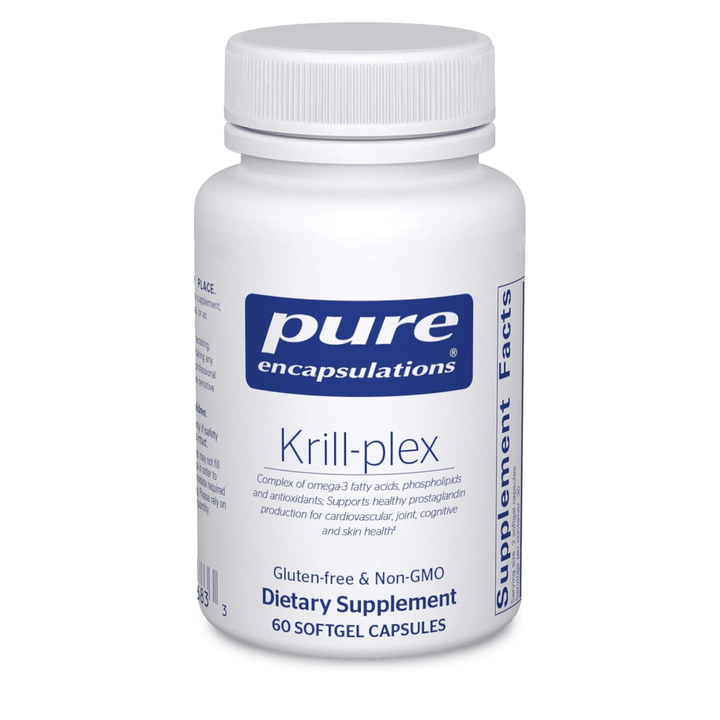 Pure Encapsulations Krill Plex Supports Heart Skin Joint Brain Health 60 Softgel - POWER FIT SHOP — Powering Preparedness, Health &amp; Home