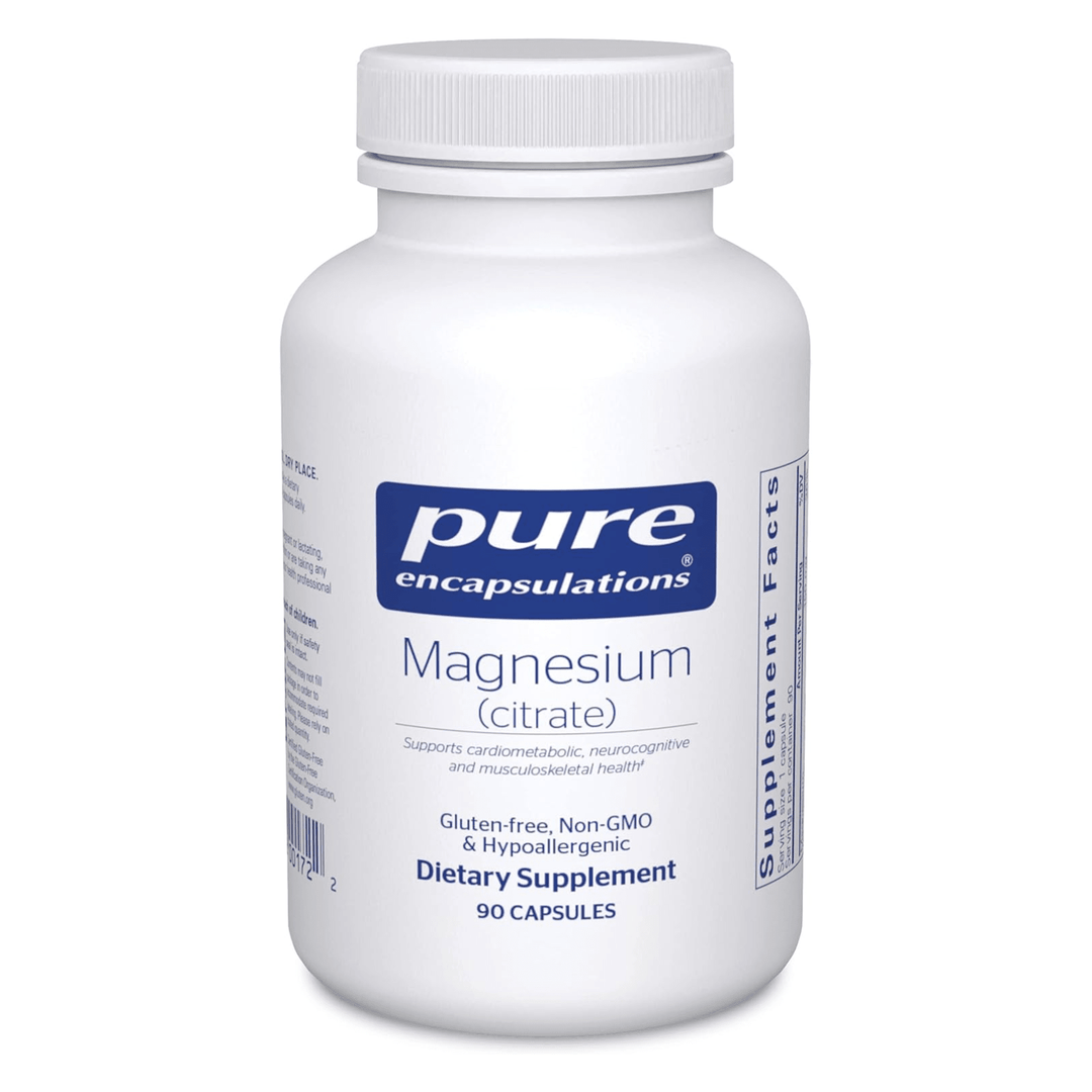 Pure Encapsulations Magnesium Citrate For Sleep Heart Bone Support 90 Capsules - POWER FIT SHOP — Powering Preparedness, Health &amp; Home