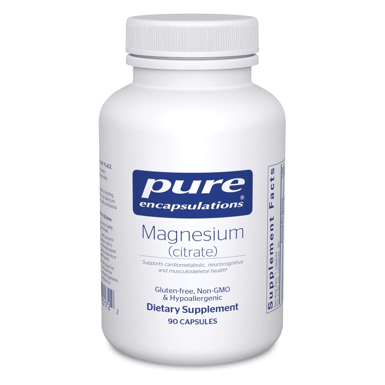 Pure Encapsulations Magnesium Citrate For Sleep Heart Bone Support 90 Capsules - POWER FIT SHOP — Powering Preparedness, Health & Home