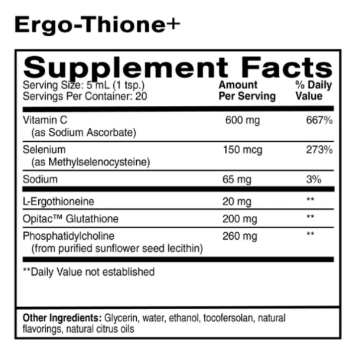 Quicksilver Scientific Ergo Thione+ Catalyzed Free Radical Quencher 100mL - POWER FIT SHOP — Powering Preparedness, Health &amp; Home