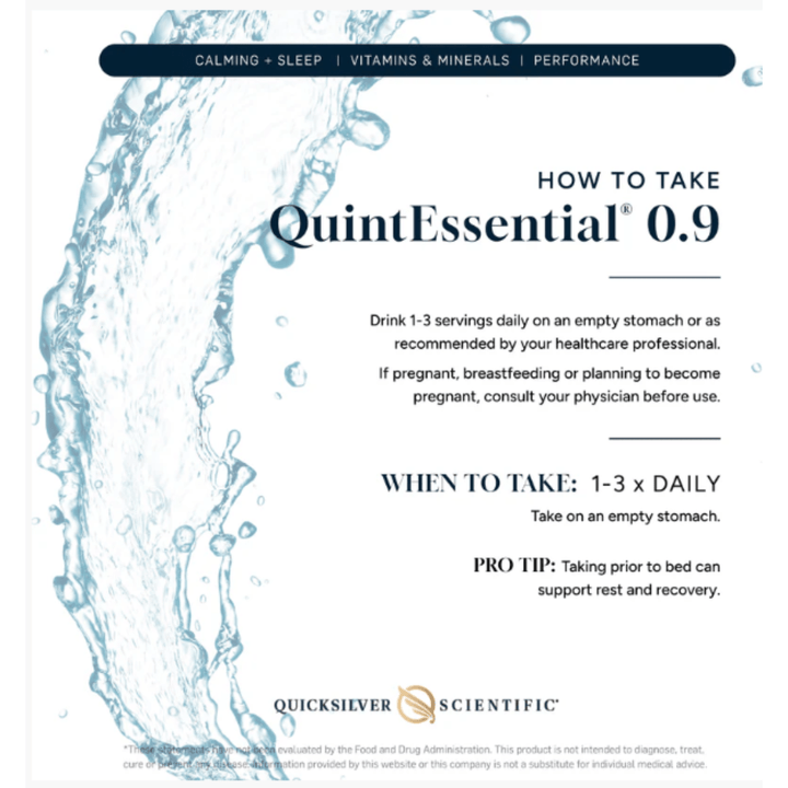 Quicksilver Scientific Quintessential 0.9 Isotonic Mineral Hydration 30 Sachets - POWER FIT SHOP — Powering Preparedness, Health &amp; Home