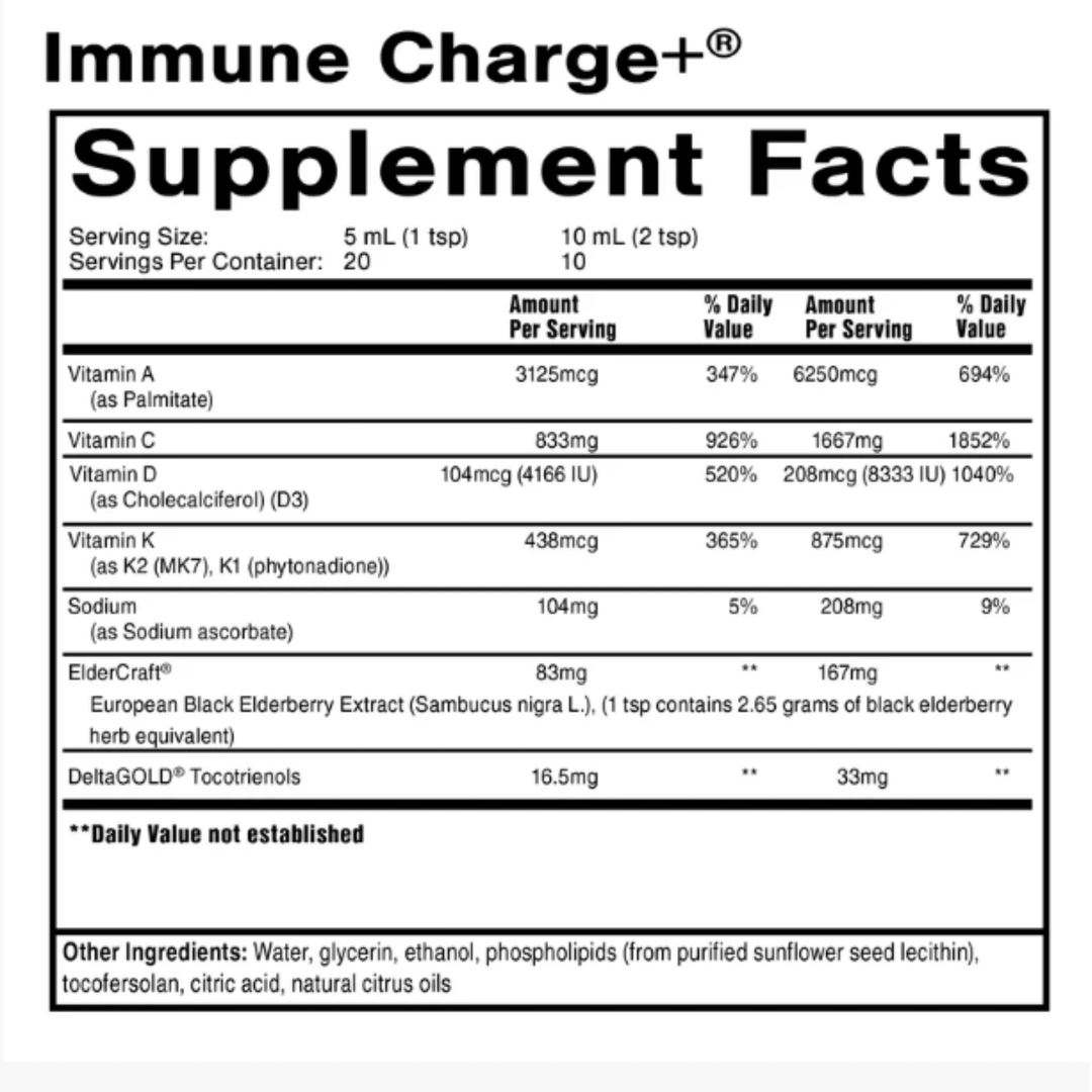 Quicksilver Scientific Immune Charge+ 100mL Supports Immune System Function - POWER FIT SHOP — Powering Preparedness, Health &amp; Home