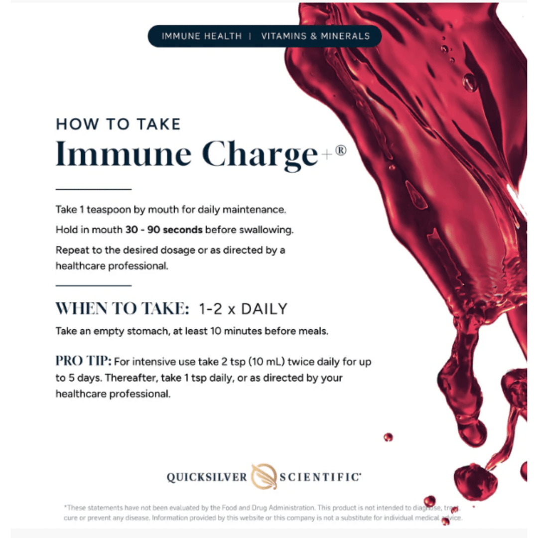 Quicksilver Scientific Immune Charge+ 100mL Supports Immune System Function - POWER FIT SHOP — Powering Preparedness, Health &amp; Home