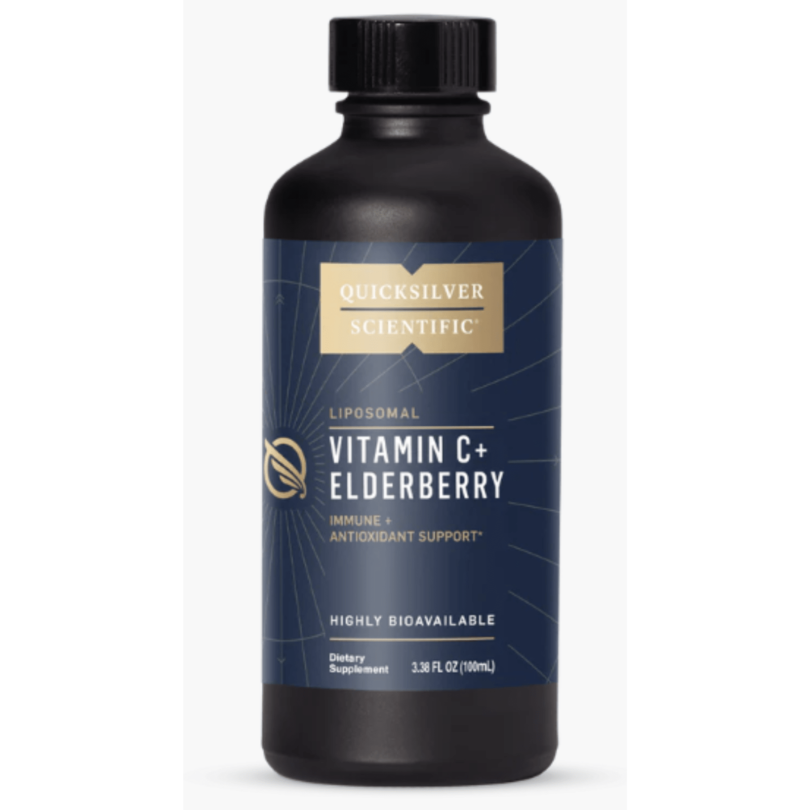 Quicksilver Scientific Liposomal Vitamin C+ Elderberry 100 mL For Immune Health - POWER FIT SHOP — Powering Preparedness, Health & Home
