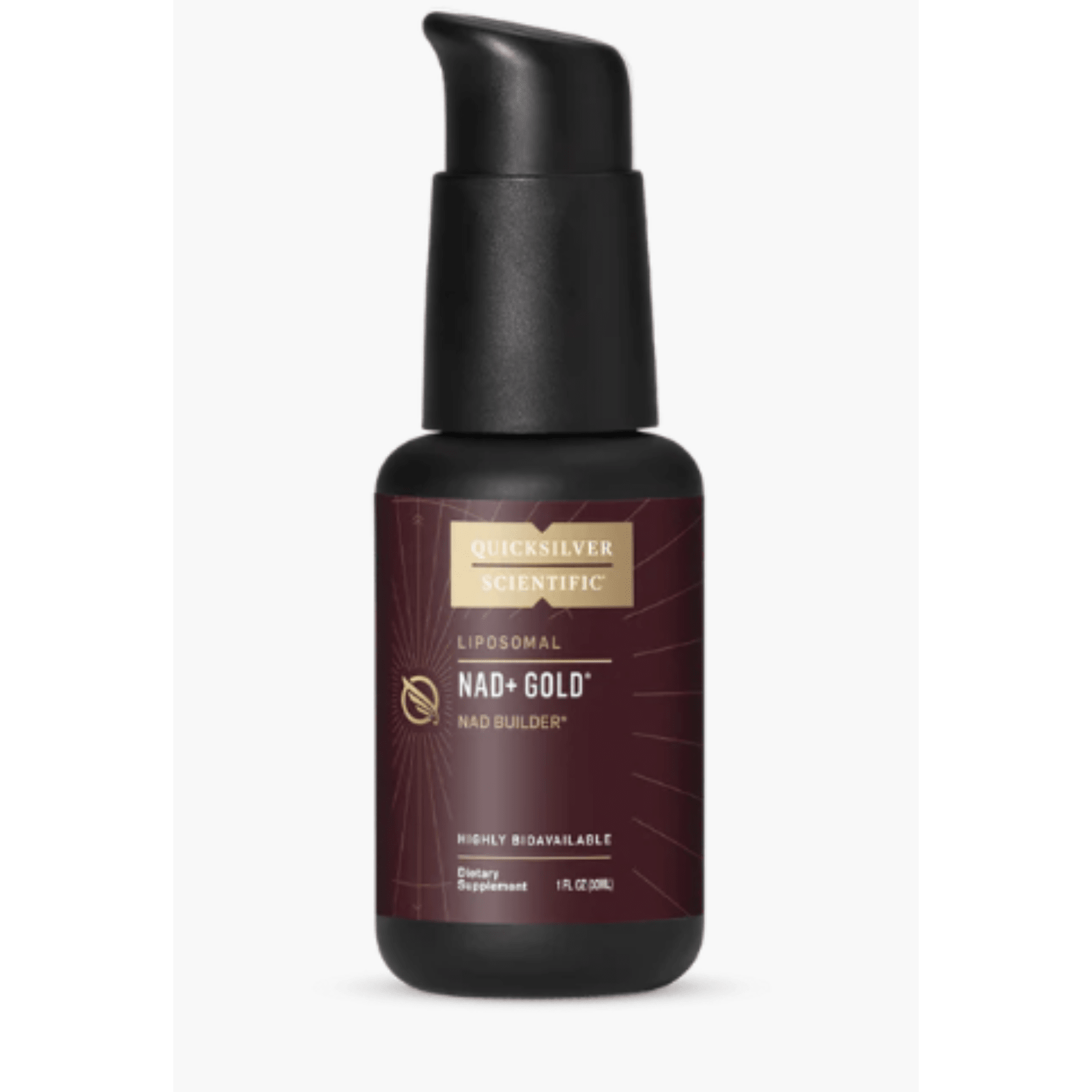 Quicksilver Scientific NAD+ Gold 30mL Supports Metabolism Energy Brain Function - POWER FIT SHOP — Powering Preparedness, Health & Home