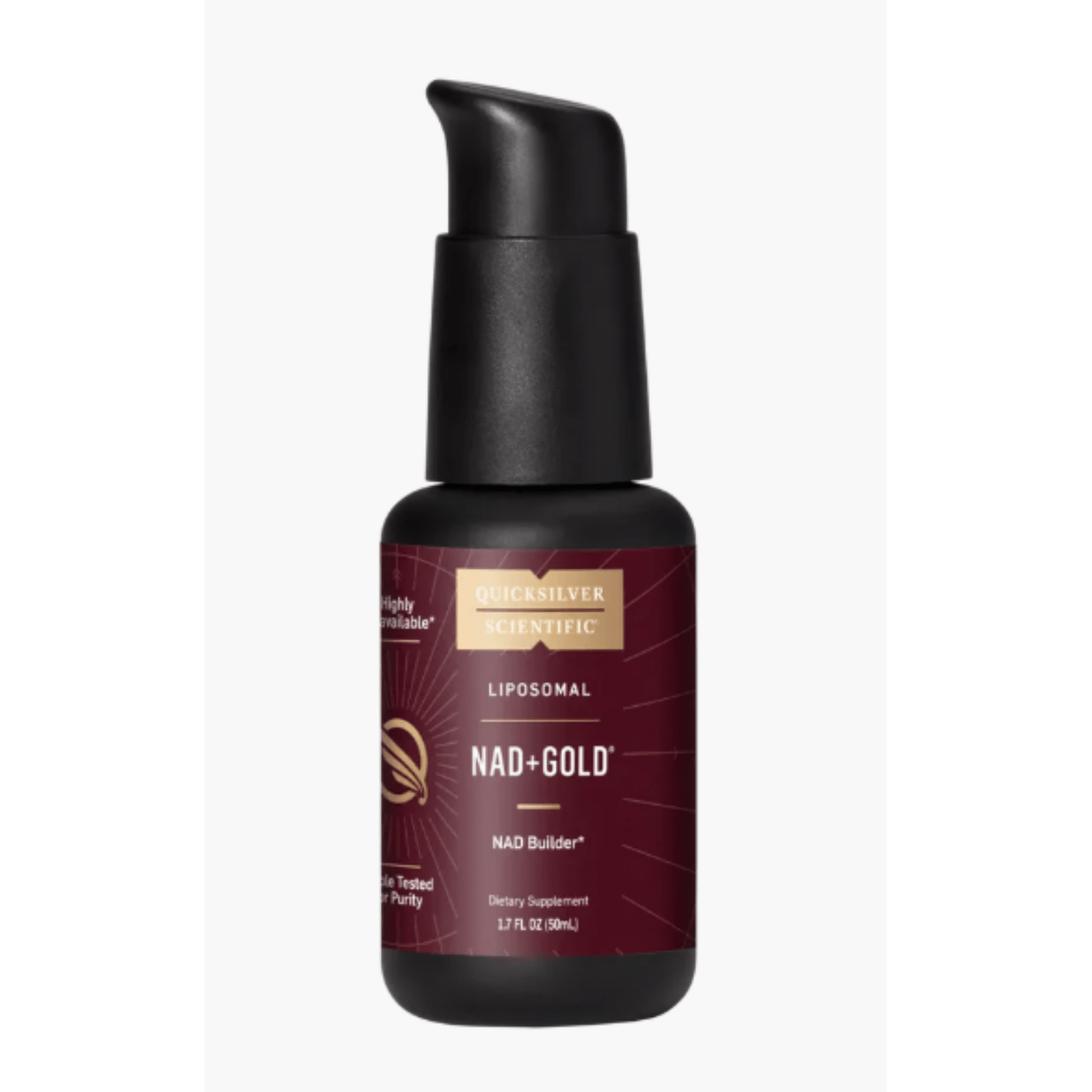 Quicksilver Scientific NAD+ Gold 50mL Supports Metabolism Energy Brain Function - POWER FIT SHOP — Powering Preparedness, Health & Home
