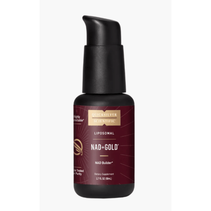 Quicksilver Scientific NAD+ Gold 50mL Supports Metabolism Energy Brain Function - POWER FIT SHOP — Powering Preparedness, Health &amp; Home