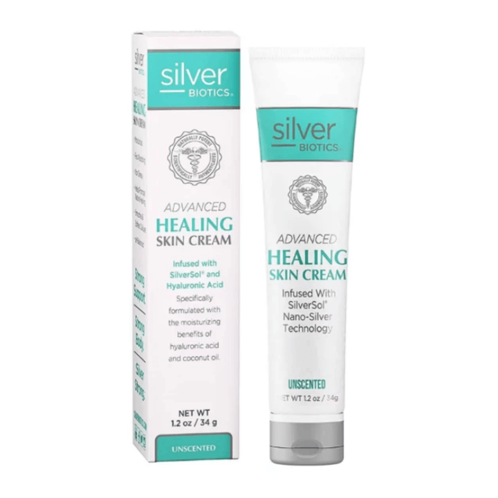 WebMHP American Biotech Labs Silver Hand and Body Lotion 1.2 oz, hydrating moisturizer for skin care.