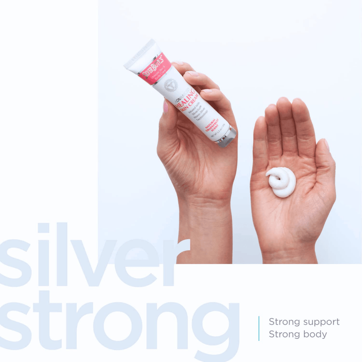 American Biotech Labs Silver Hand and Body Lotion with Grapefruit scent, 3.4 oz, moisturizing lotion for hands and body.