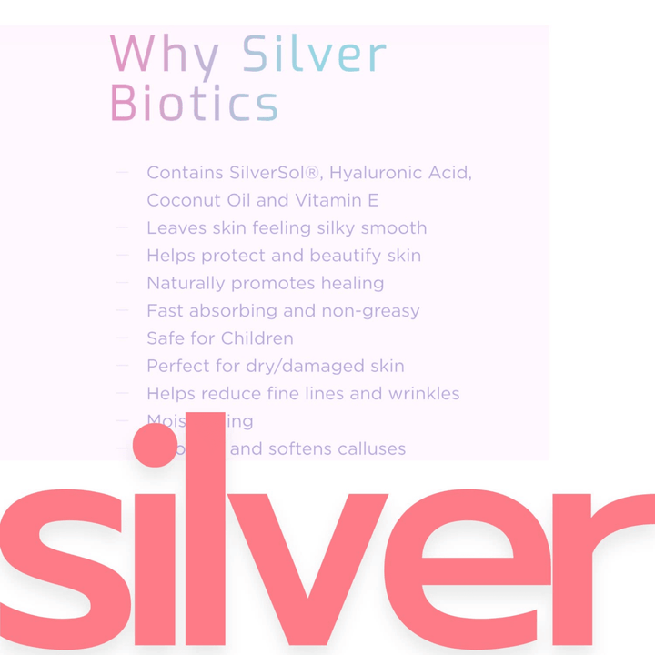 American Biotech Labs Silver Hand and Body Lotion with Grapefruit scent, 3.4 oz, moisturizing lotion for hands and skin.