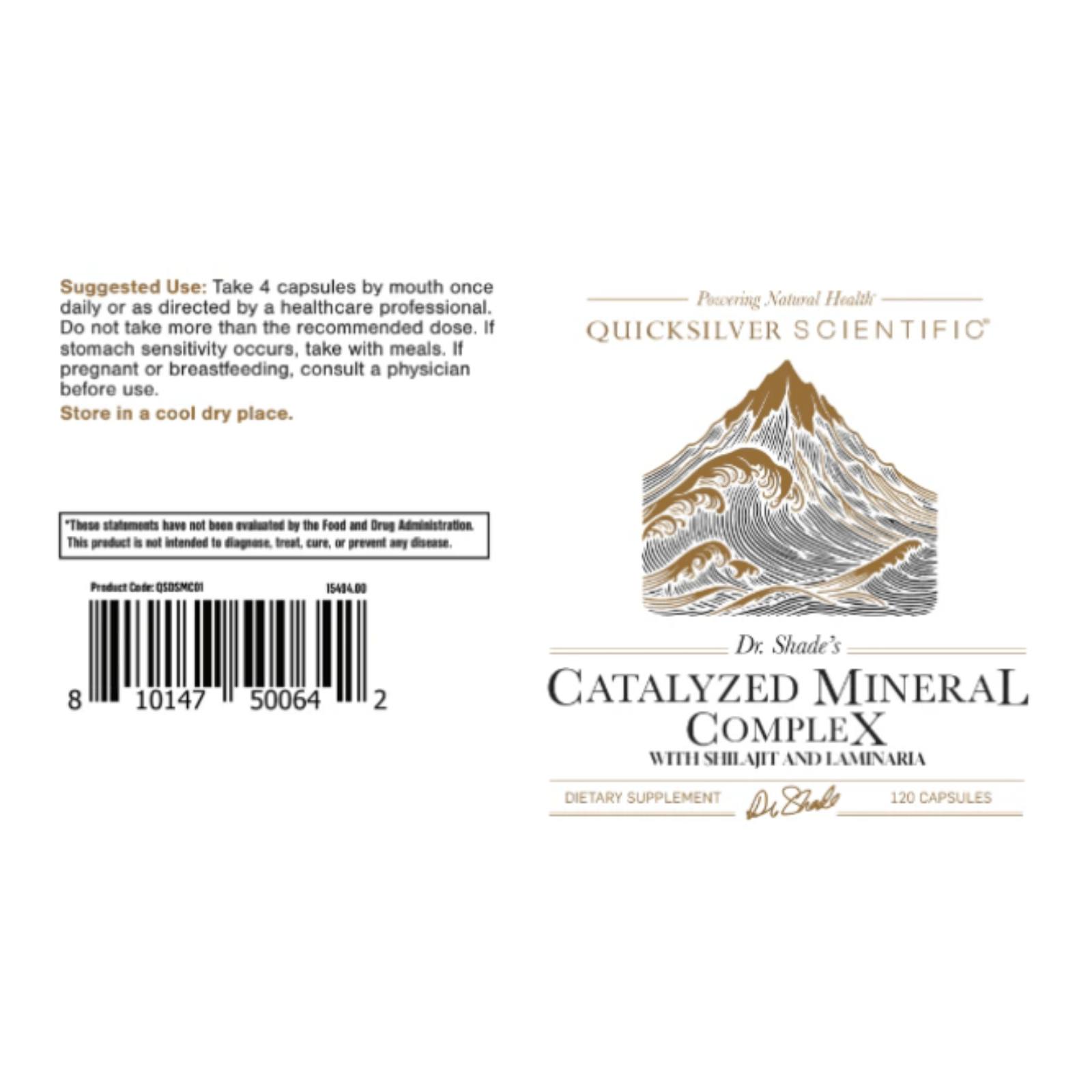 Quicksilver Scientific Catalyzed Mineral Complex Cellular Support 120 Capsules - POWER FIT SHOP — Powering Preparedness, Health & Home