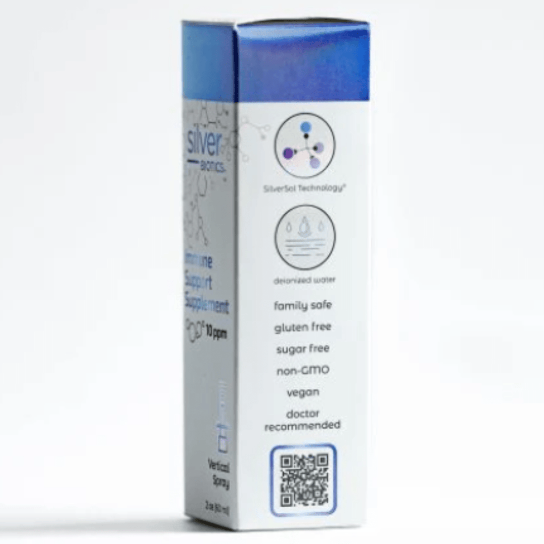 WEBMHP Silver Biotics nasal spray with SilverSol, 20ppm, 2oz bottle, used for nasal health and immune support