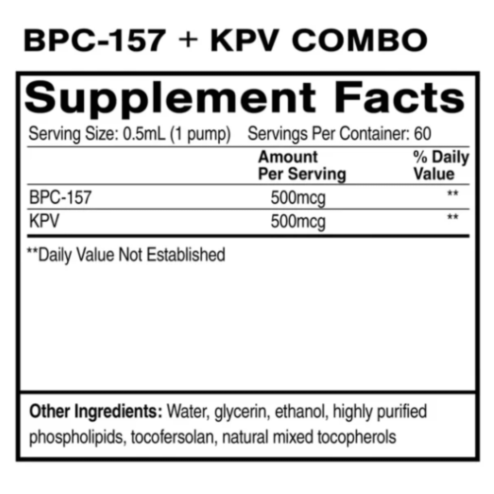 WebMHP Quicksilver Scientific BCP-157 and KPV liposomal peptide oral serum in a 30 mL bottle showing the product container.