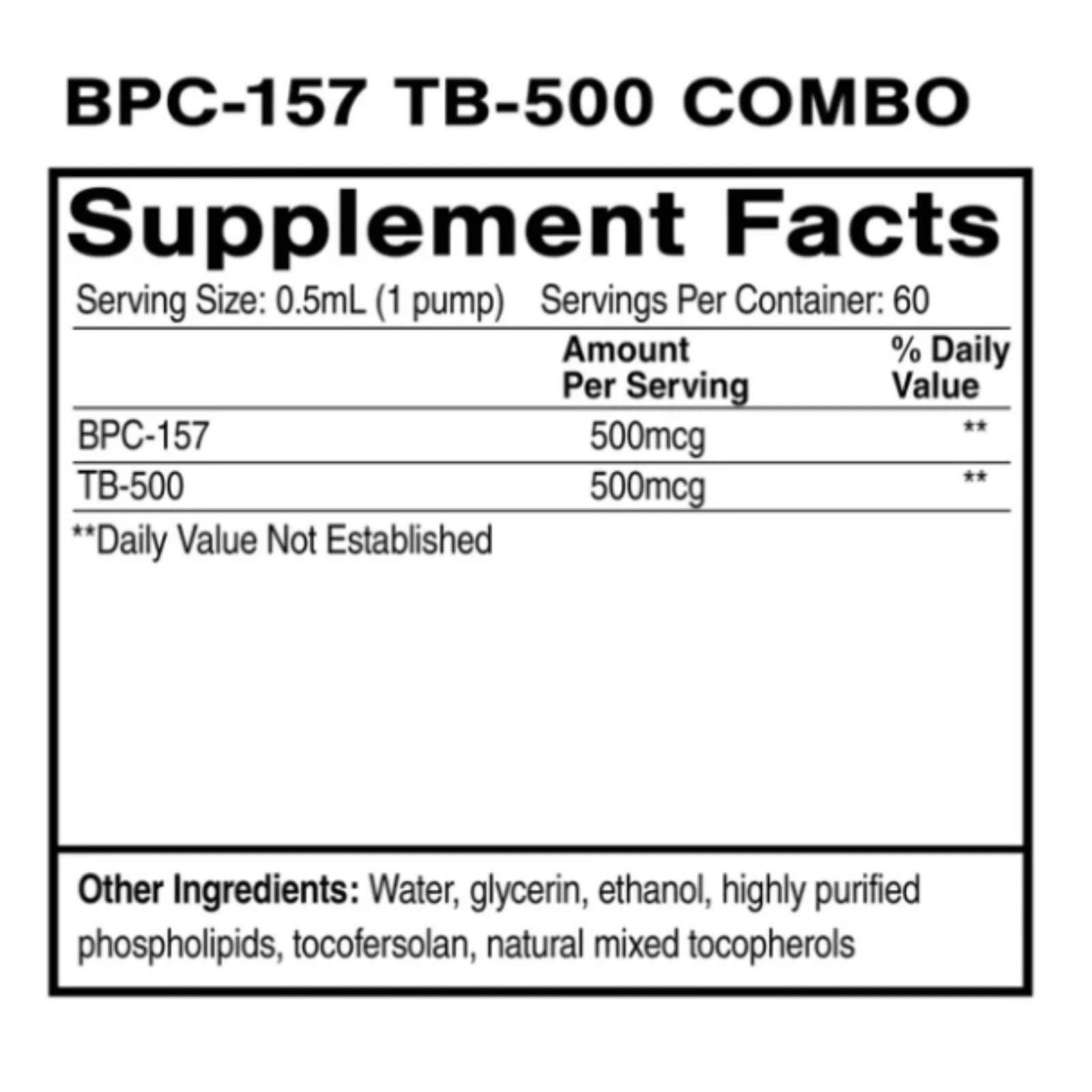 Research liposomal solution by Quicksilver Scientific featuring BCP-157 and TB-500 in a 30mL bottle, produced by WEBMHP.