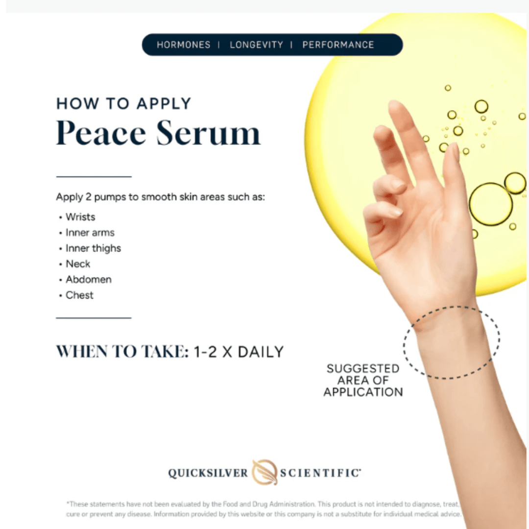 Quicksilver Scientific Progesterone Peace Serum 30mL Hormone Balance Support - POWER FIT SHOP — Powering Preparedness, Health &amp; Home