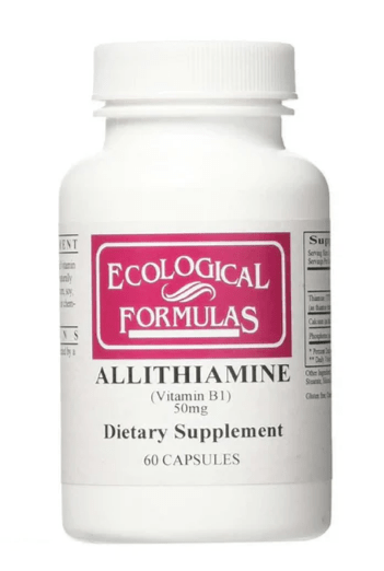 Ecological Formulas Allithiamine Vitamin B1 50mg 60 Caps Aids Energy - POWER FIT SHOP — Powering Preparedness, Health &amp; Home