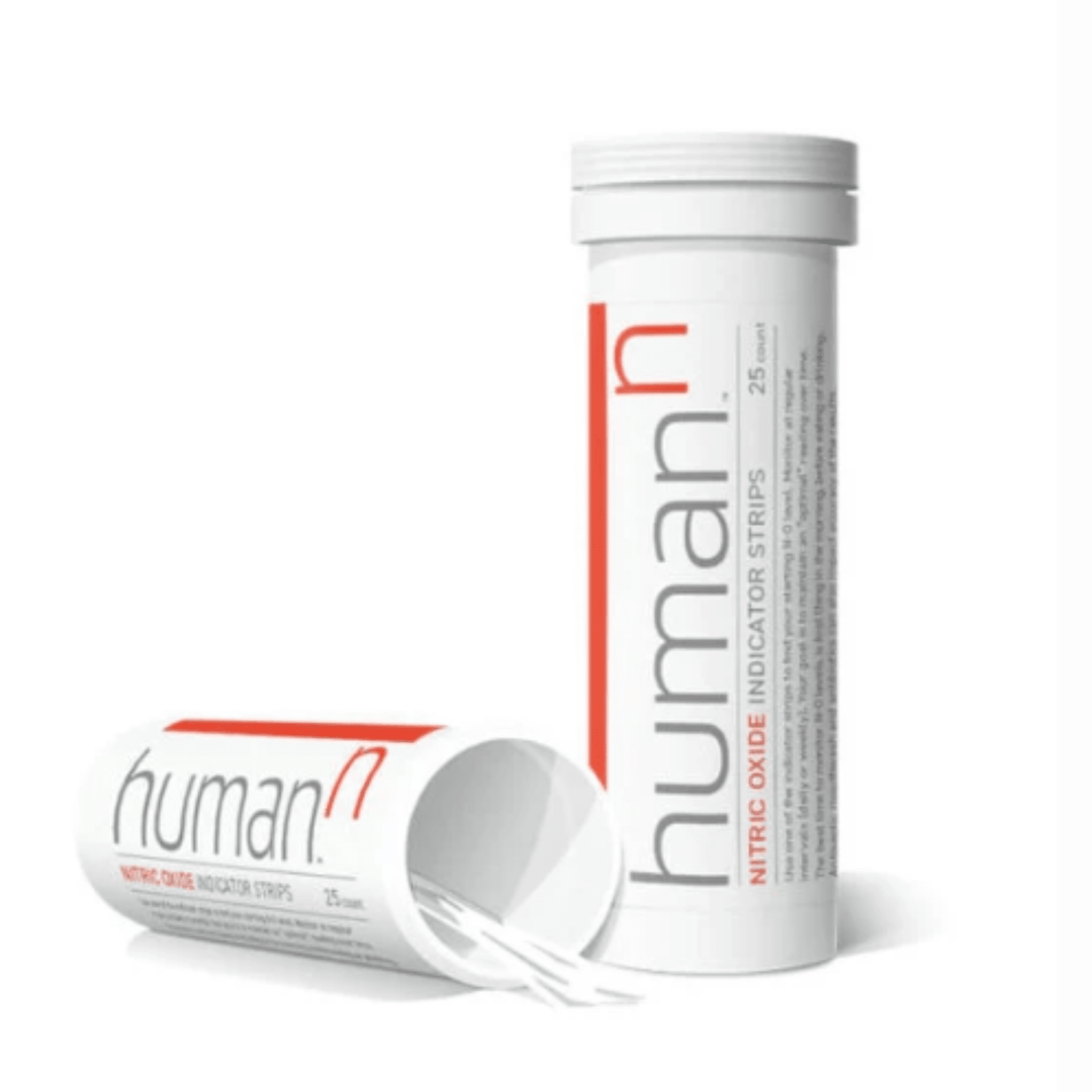 HumanN Neogenisis N-O Indicator Test strips for circulation and wellness, supporting health with 25 vitamin and supplement test strips.