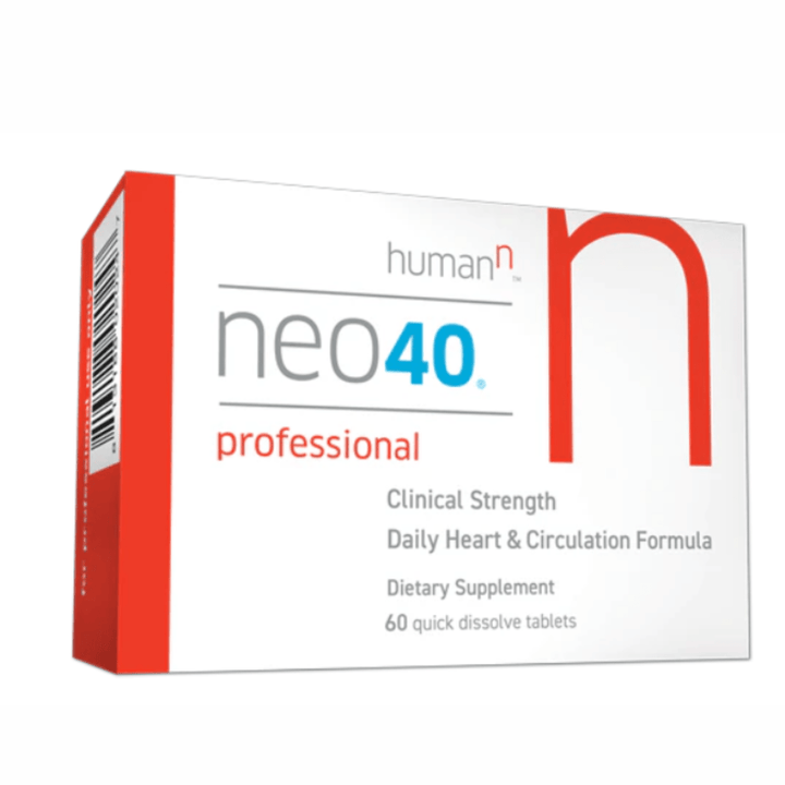HumanN Neo40 Professional lozenges for daily wellness support, dietary supplement from WEBMHP, with 60 lozenges in packaging.