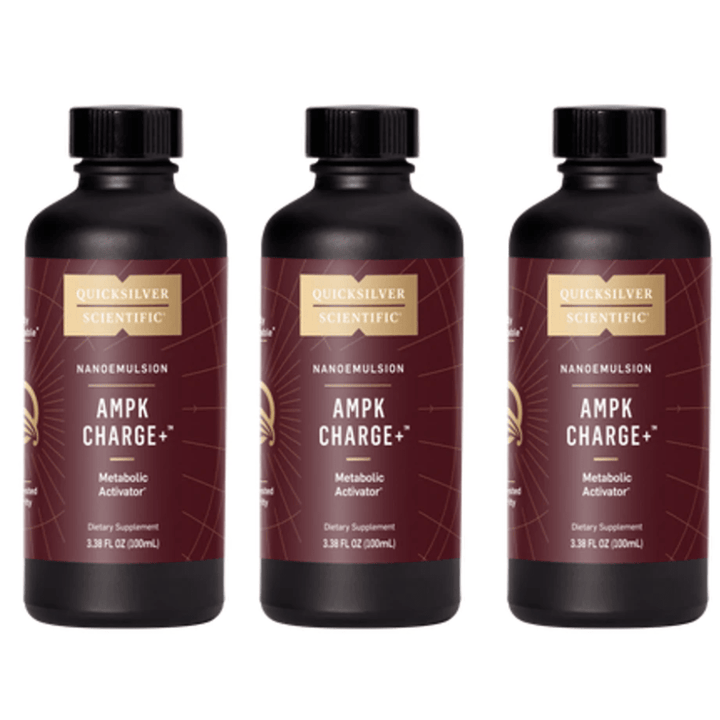 Quicksilver Scientific Ampk Charge+ 100 ml Fat Breakdown AMPKCHARGE 3 PACK - POWER FIT SHOP — Powering Preparedness, Health &amp; Home