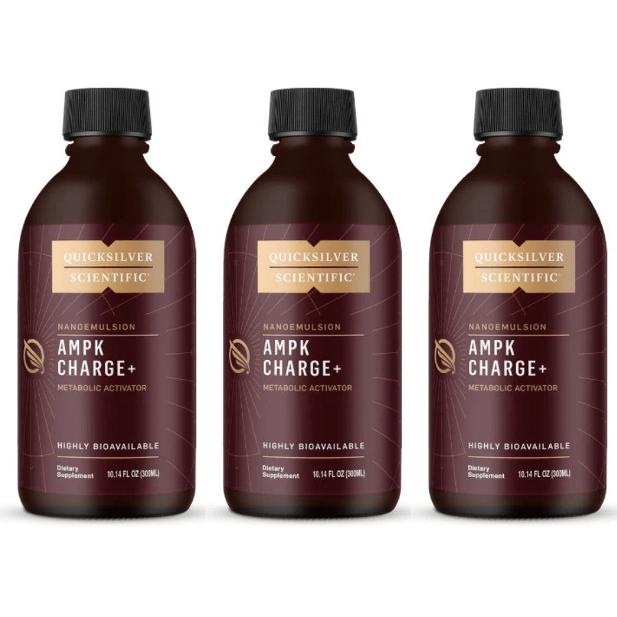 Quicksilver Scientific AMPK Charge+ AMPKCHARGE 300ML 3 PACK - POWER FIT SHOP — Powering Preparedness, Health & Home