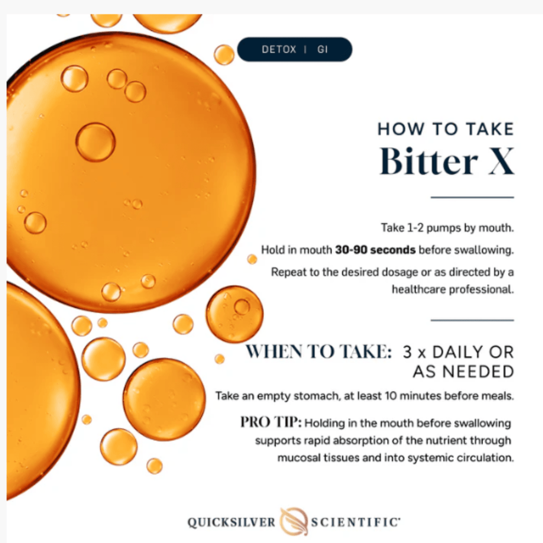 Quicksilver Scientific BitterX Digestive Function 50 ml Pump BITTERX 3 PACK - POWER FIT SHOP — Powering Preparedness, Health &amp; Home