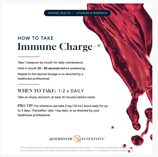 Quicksilver Scientific Immune Charge 100mL IMMUNE100ML 3 PACK - POWER FIT SHOP — Powering Preparedness, Health &amp; Home
