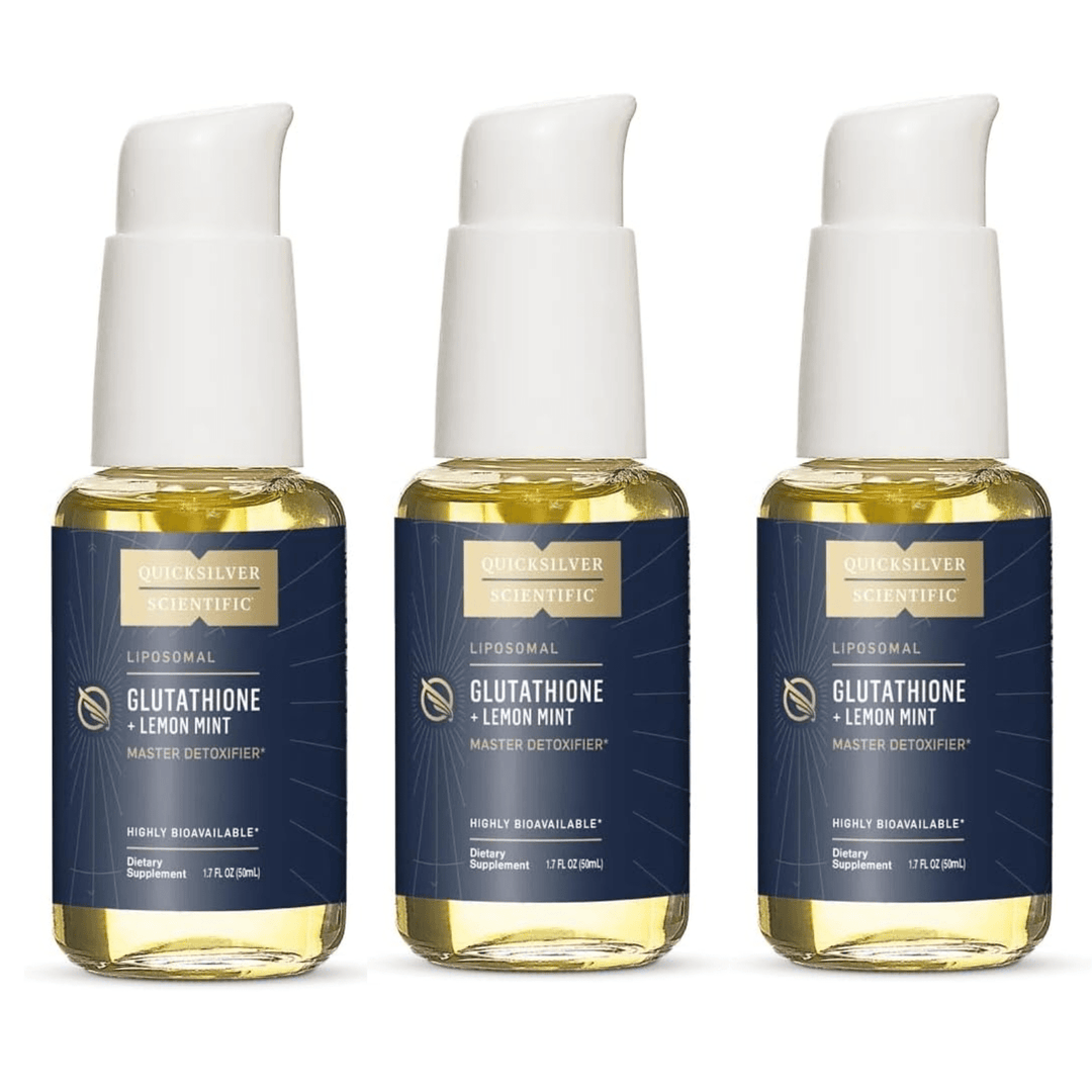 Quicksilver Scientific Liposomal Glutathione Lemon Mint Oral Detox 50ml 3 PACK - POWER FIT SHOP — Powering Preparedness, Health &amp; Home