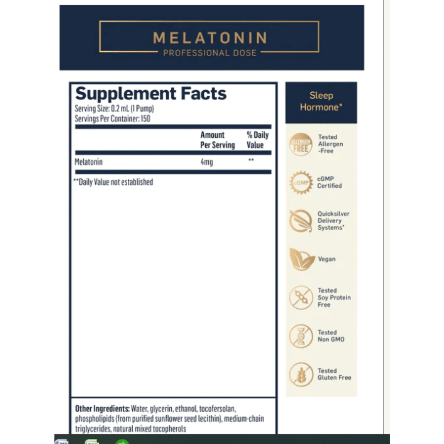 Quicksilver Scientific Liposomal Melatonin High Neuroprotective Dose MEL - HIGH 3 PACK - POWER FIT SHOP — Powering Preparedness, Health &amp; Home