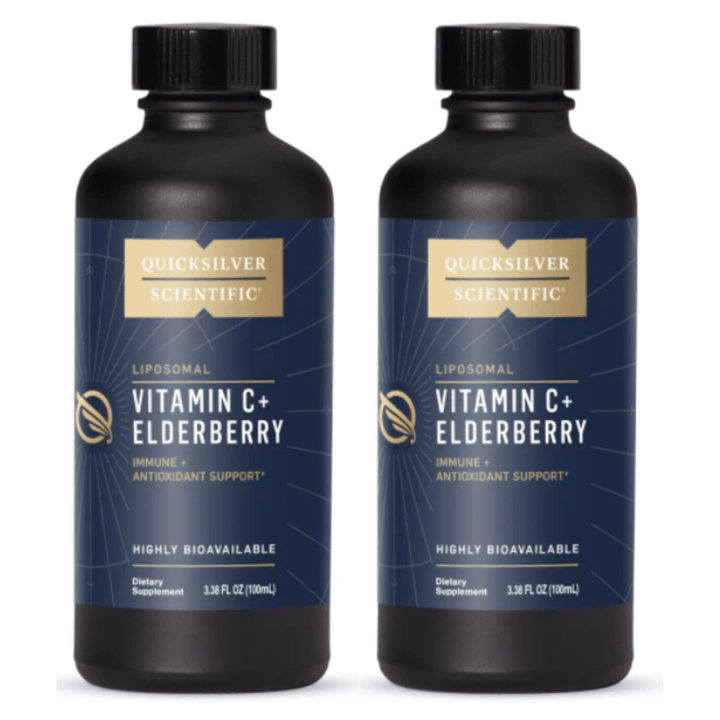 Quicksilver Scientific Liposomal Vitamin C+ Elderberry ELDERC 2 PACK - POWER FIT SHOP — Powering Preparedness, Health &amp; Home