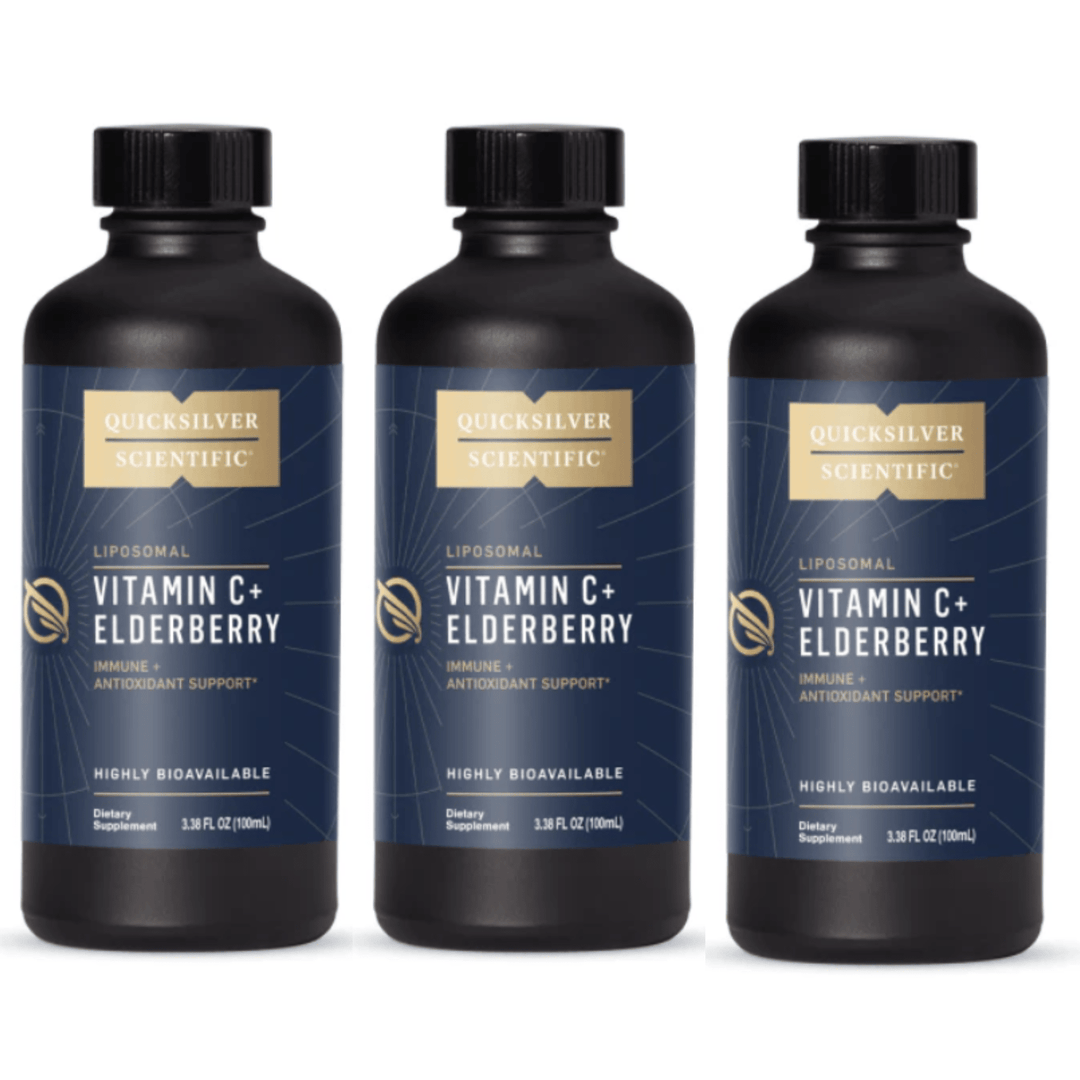 Quicksilver Scientific Liposomal Vitamin C+ L - Ascorbic Acid Elderberry 3 PACK - POWER FIT SHOP — Powering Preparedness, Health &amp; Home