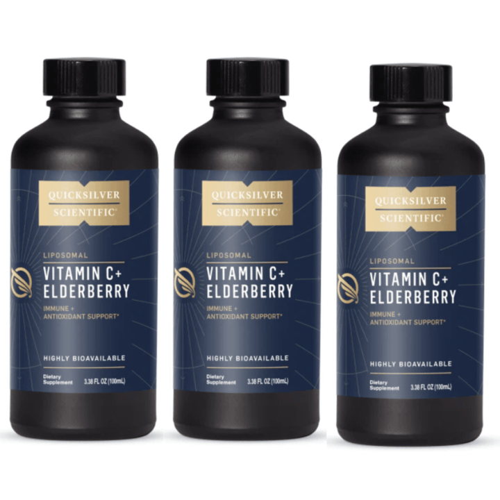 Quicksilver Scientific Liposomal Vitamin C+ L - Ascorbic Acid Elderberry 3 PACK - POWER FIT SHOP — Powering Preparedness, Health &amp; Home