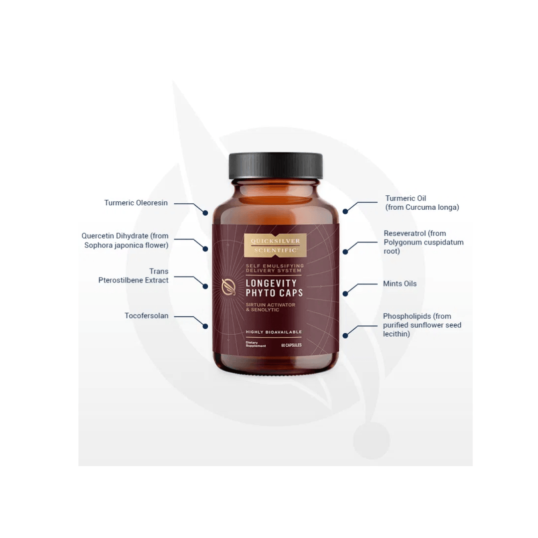 Quicksilver Scientific Longevity Phyto Caps Supports Healthy Aging 60 Capsules - POWER FIT SHOP — Powering Preparedness, Health &amp; Home