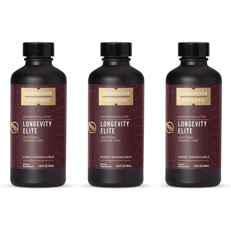 Bundle of three Quicksilver Scientific vitamins and supplements from WEBMHP, featuring various health and wellness products.