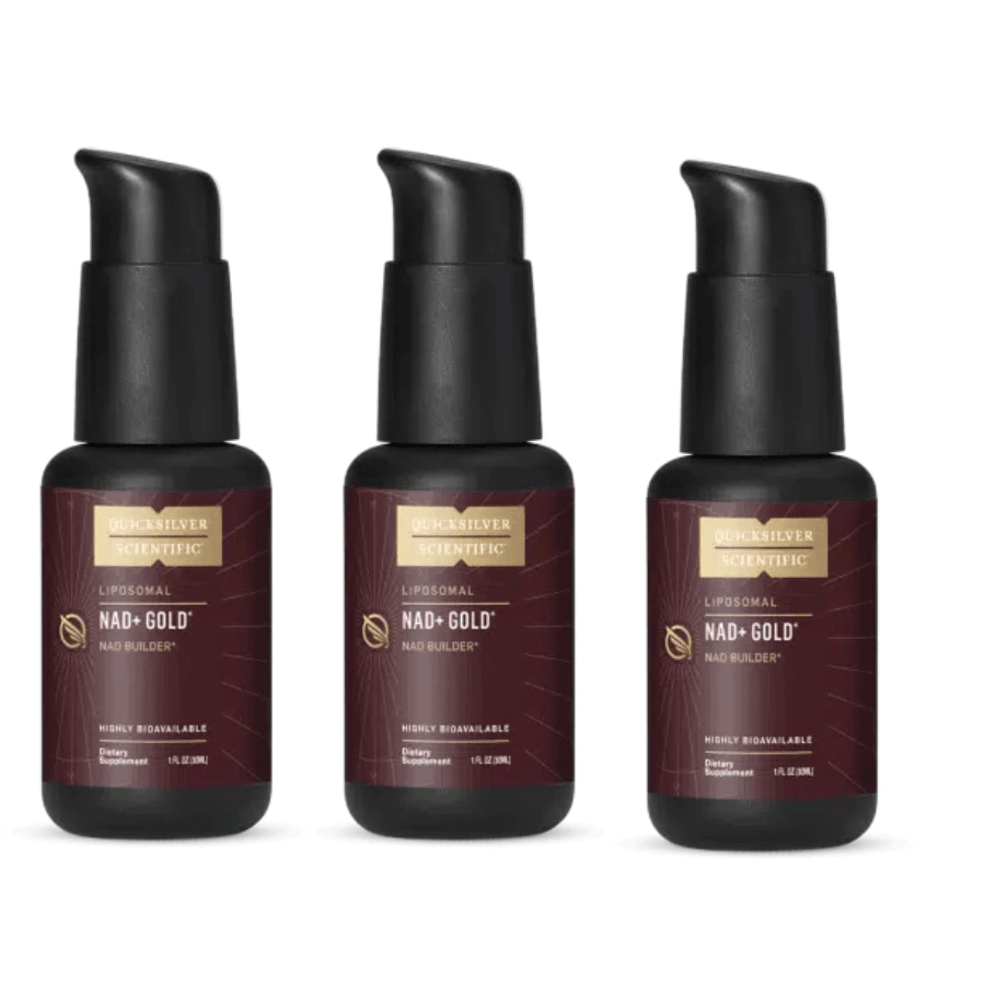 Quicksilver Scientific NAD+ Gold TMG (Cold Ship) 30 ml NADSMALL 3 PACK - POWER FIT SHOP — Powering Preparedness, Health &amp; Home