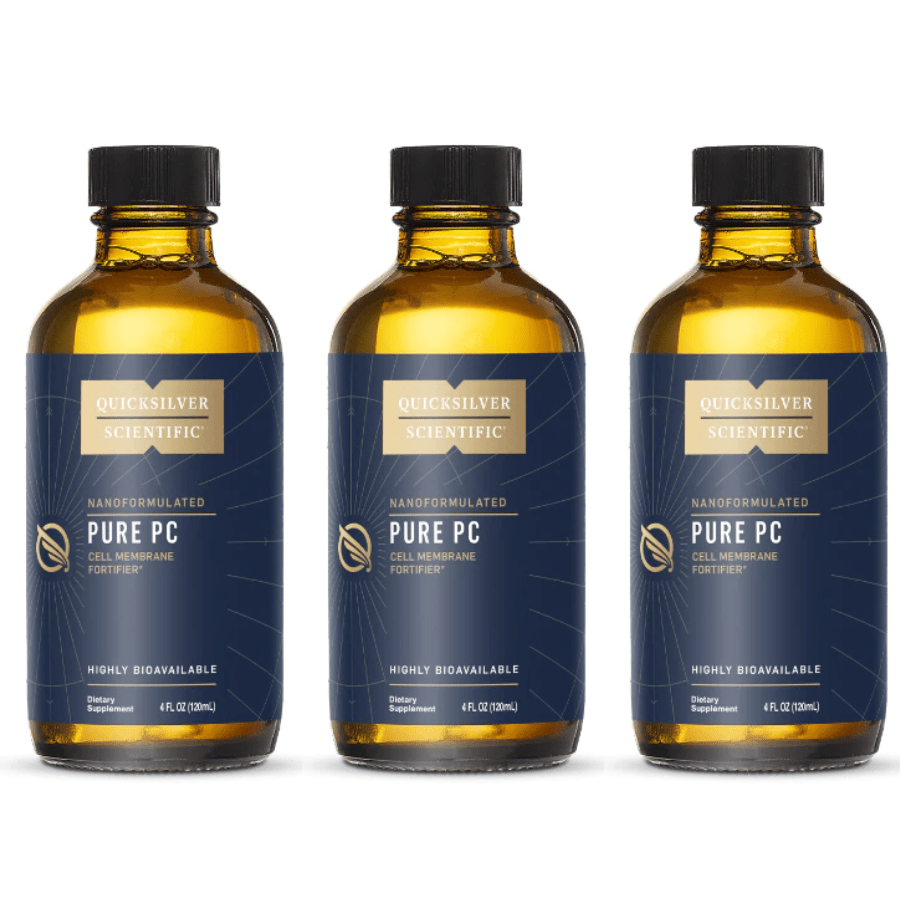 Quicksilver Scientific Pure PC (Phosphatidyl Choline) 4 oz. Screw Top PC 3 PACK - POWER FIT SHOP — Powering Preparedness, Health &amp; Home