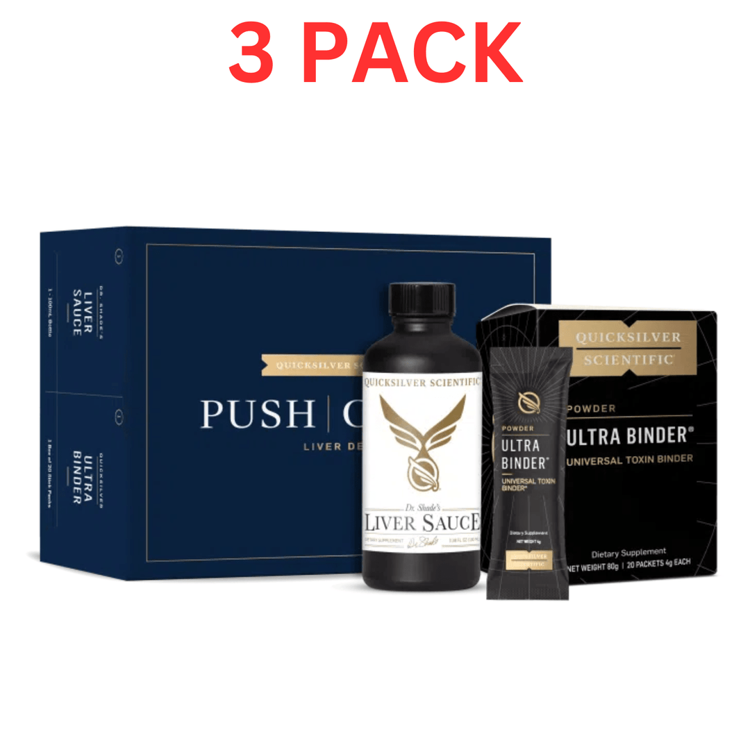 Quicksilver Scientific PushCatch Liver Detox Box 100ml Bottle PUSHCATCH 3 PACK - POWER FIT SHOP — Powering Preparedness, Health &amp; Home