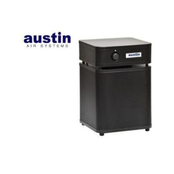 Austin Air HealthMate HEPA Standard Cleaner black model B400B1 for air purification and dust removal.