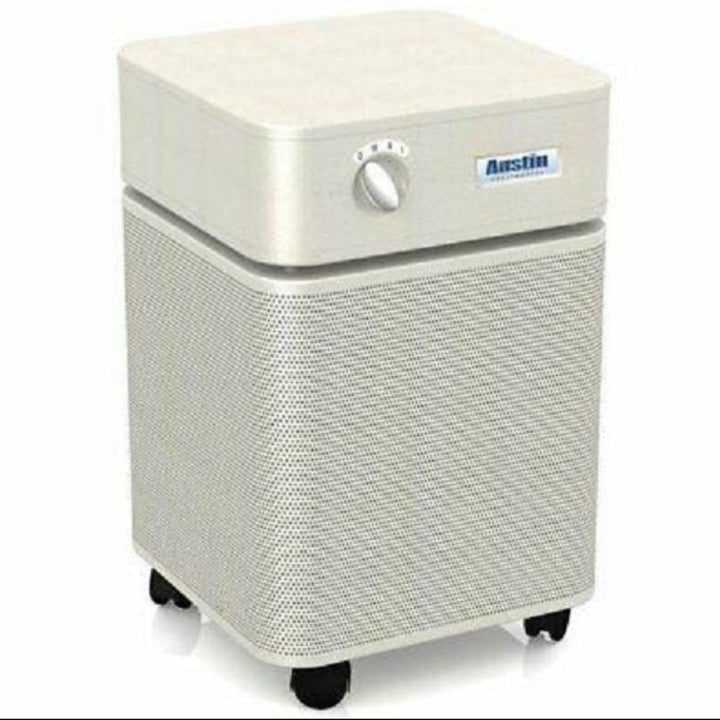 Austin Air HEPA Healthmate Plus Standard Machine B450A1 120V air purifier with multi-layer filtration system.