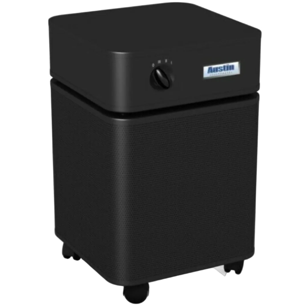 Austin Air HEPA Standard HealthmatePlus Machine B450B1 Black 120 Volt air purifier with wheels